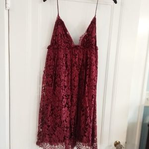 Maroon dolce & Gabbana lace dress